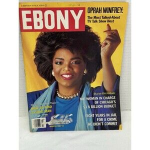 EBONY Magazine Vintage 1987 Collectible Featuring Oprah Winfrey Herbie Hancock